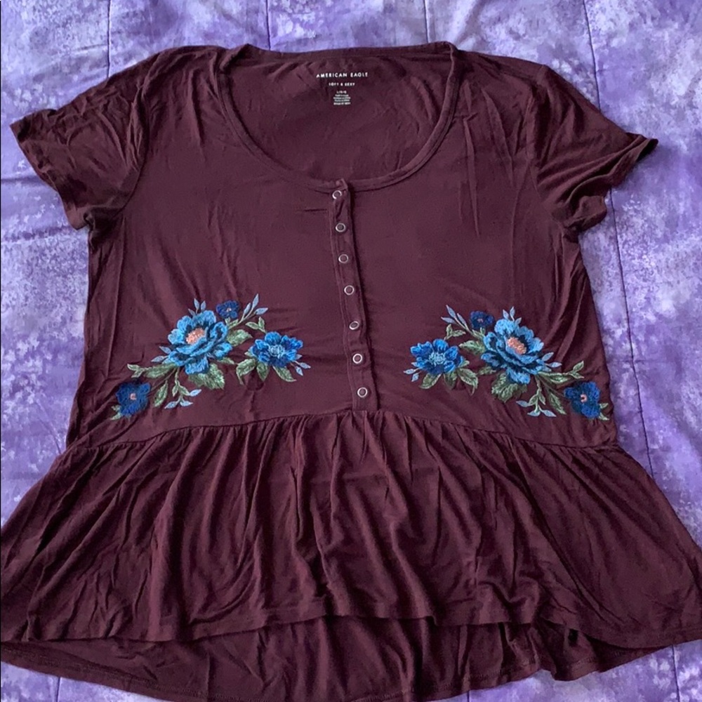 Peplum Soft & Sexy American Eagle Tshirt